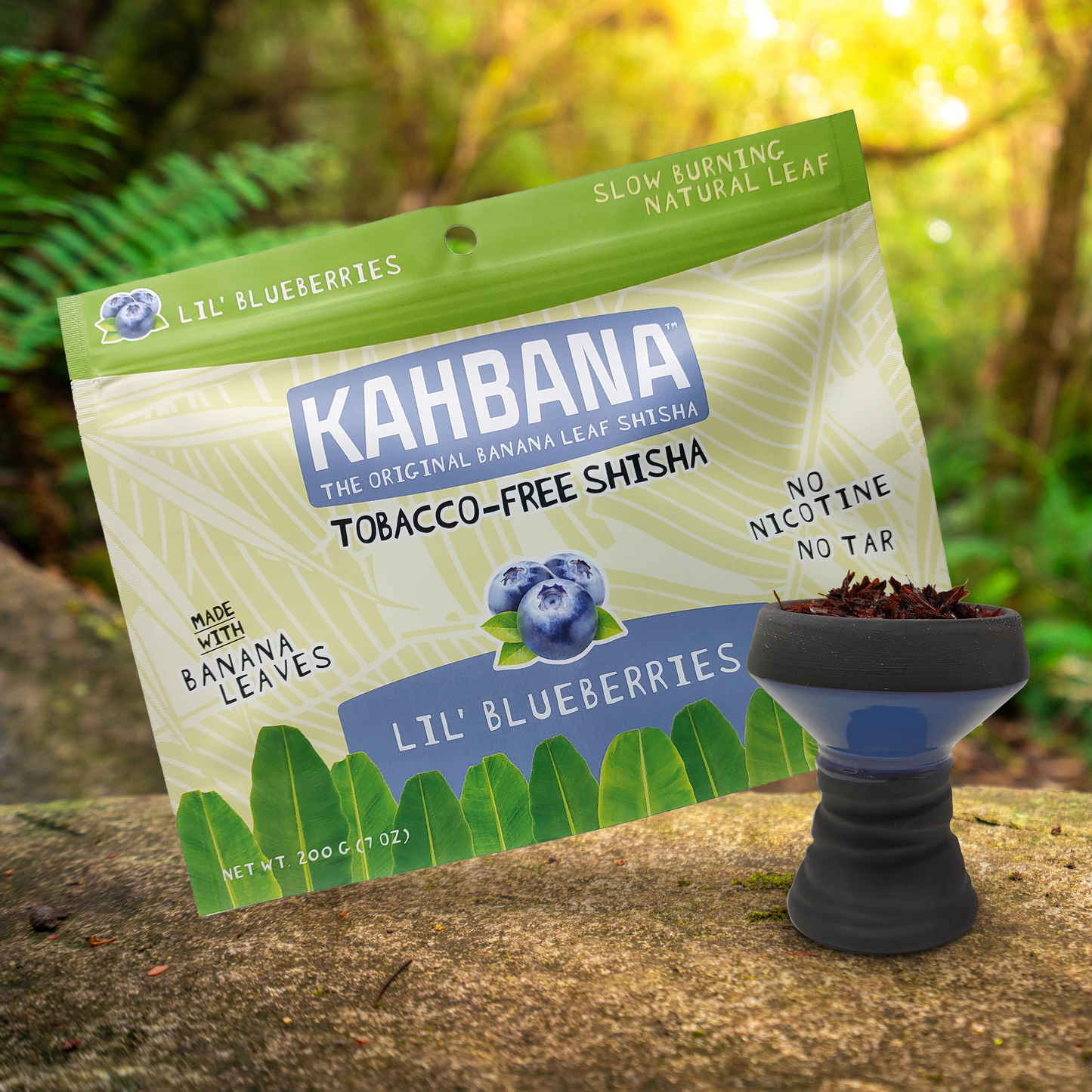 Kahbana Banana Leaf Shisha - Lil' Blueberries 200g