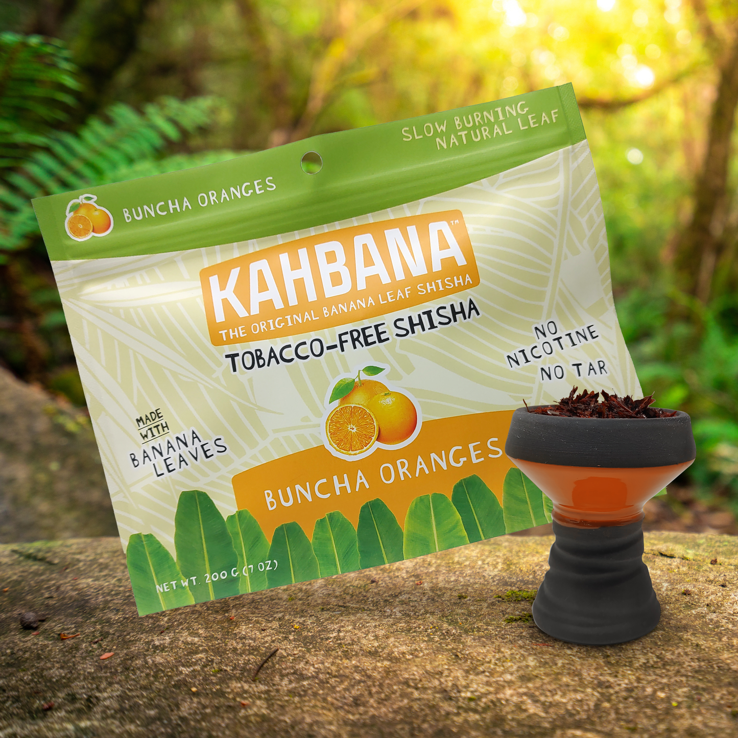 Kahbana Banana Leaf Shisha - Buncha Oranges 200g