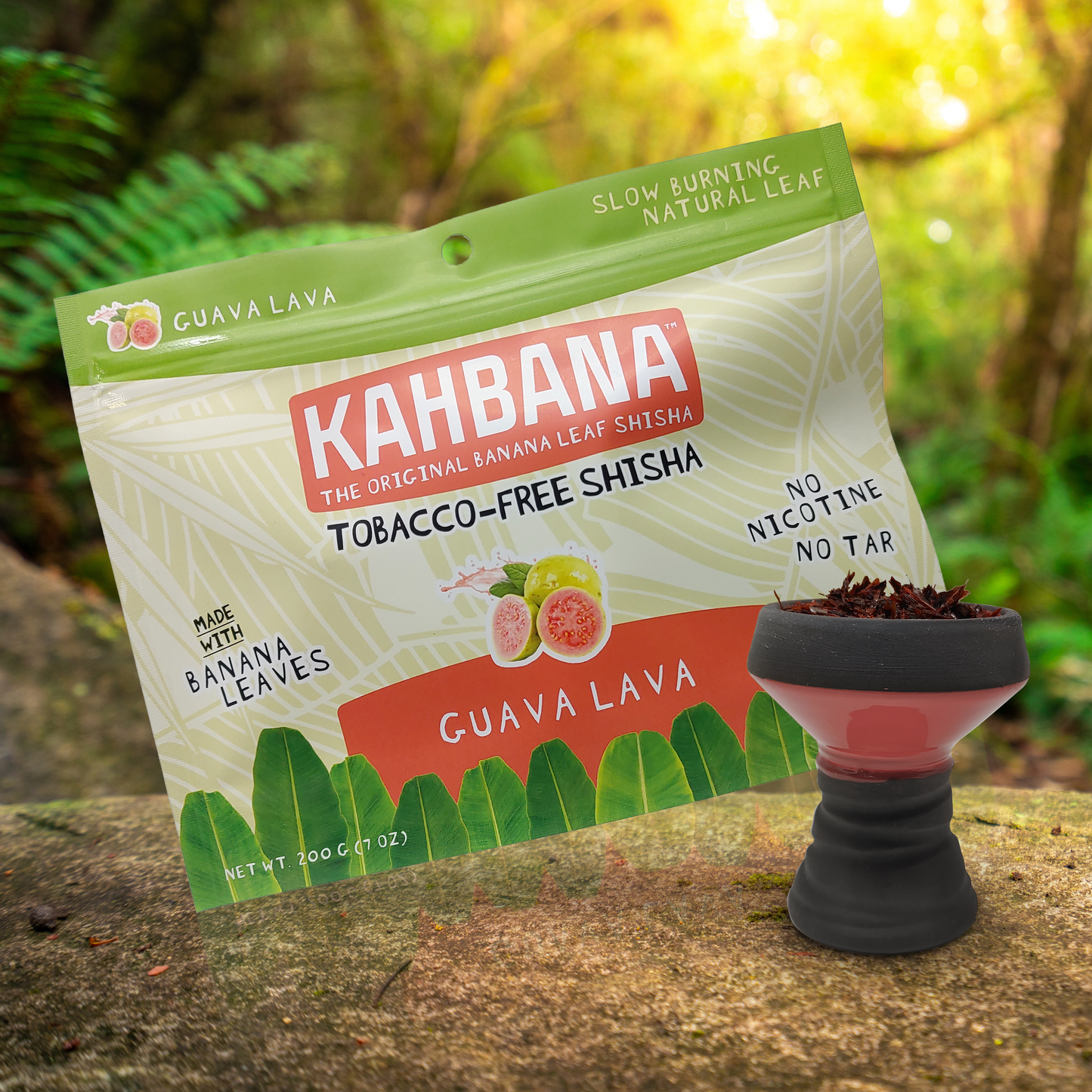 Kahbana Banana Leaf Shisha - Guava Lava 200g