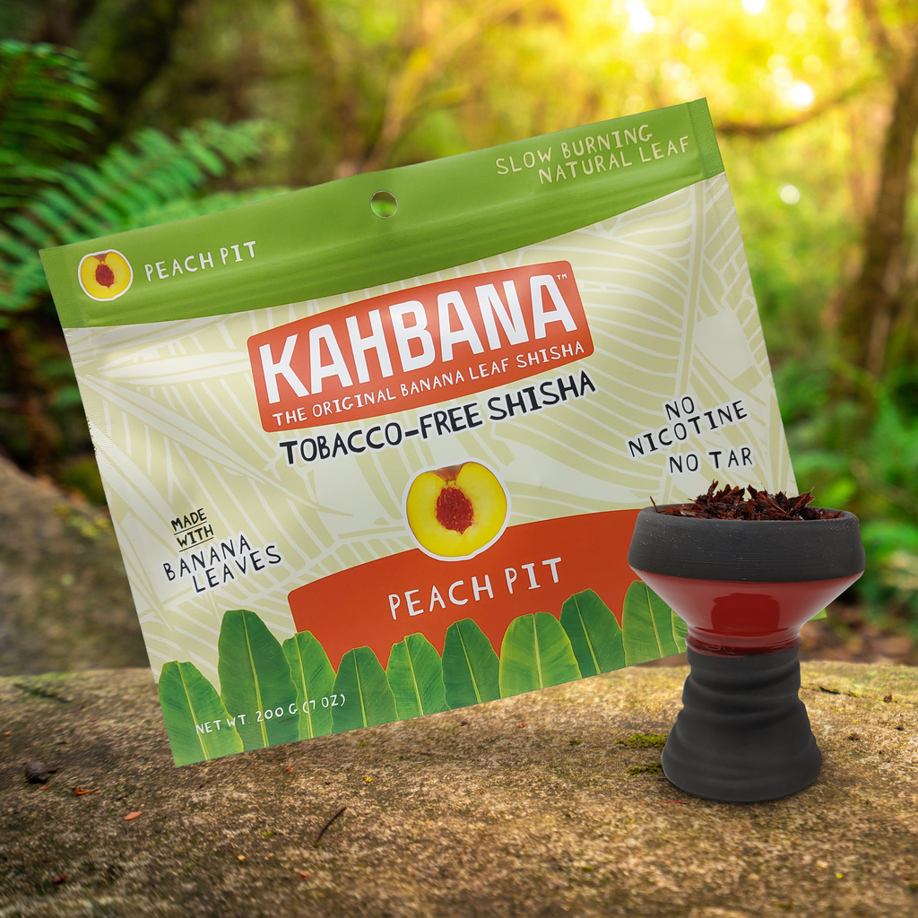 Kahbana Banana Leaf Shisha - Peach Pit 200g