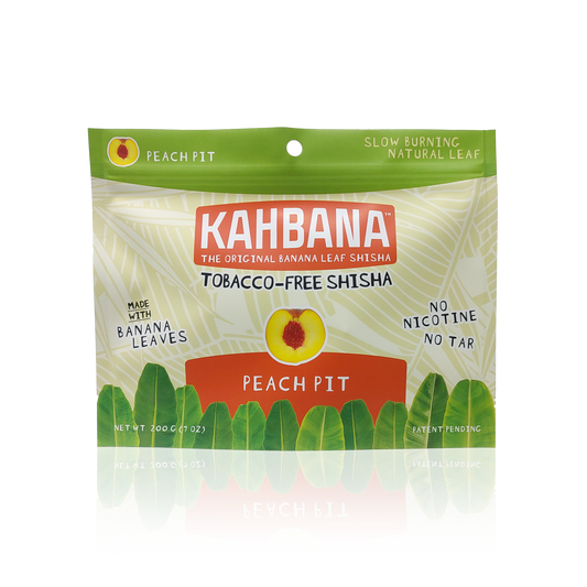 Kahbana Banana Leaf Shisha - Peach Pit 200g