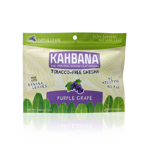 Kahbana Banana Leaf Shisha - Purple Grape 200g